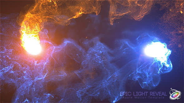 Apple Motion模板：震撼史诗粒子碰撞爆炸LOGO展示片头 Epic Light-精品资源站