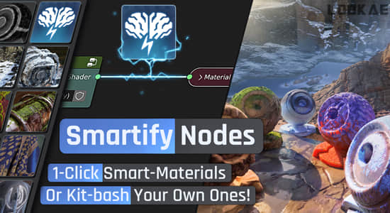 智能特效材质预设资产Blender预设 Smartify Nodes V1.04-精品资源站