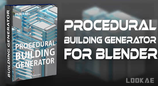 Blender插件-三维程序化建筑楼房生成器 Procedural Building Generator V1.3-精品资源站