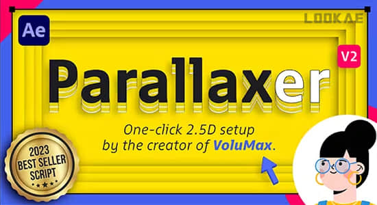 AE脚本-一键快速生成摄像机空间视差MG场景动画 Parallaxer 2.0+使用教程-精品资源站