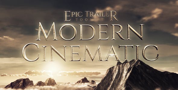 AE模板-史诗震撼大气文字标题电影预告片自定义创建工具包 Epic Trailer Toolkit – Modern Cinematic-精品资源站