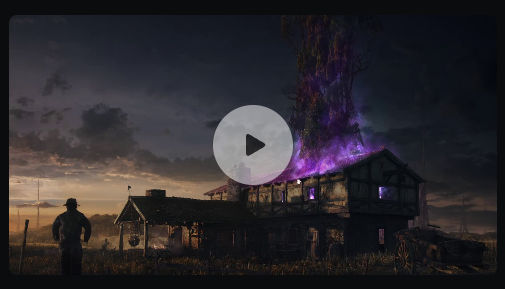 PS概念农场魔法光束特效渲染合成教程 The MattePaint Academy – Magic Beans Farmhouse Challenge