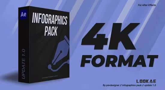 AE模板-公司企业商务信息图形报表动画包 Infographics Pack-精品资源站