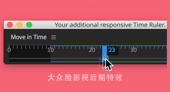 AE脚本-时间轴刻度标尺指针自由快速移动 Move in Time v1.0-精品资源站