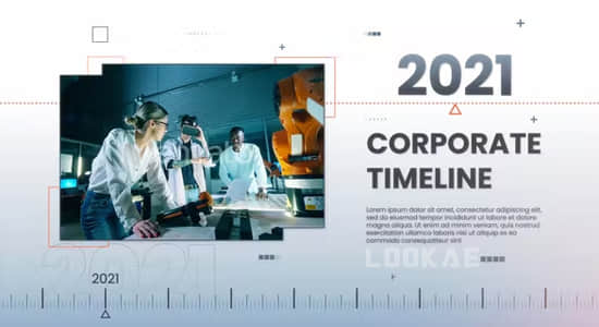 AE模板-公司企业时间轴发展历程展示介绍包装 Clean Corporate Timeline-精品资源站