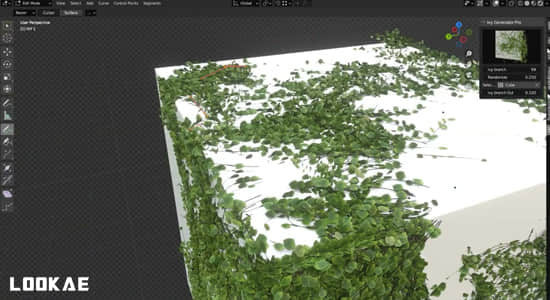 Blender插件-藤蔓爬山虎生成器 Ivy Generator Pro V1.0.0-精品资源站