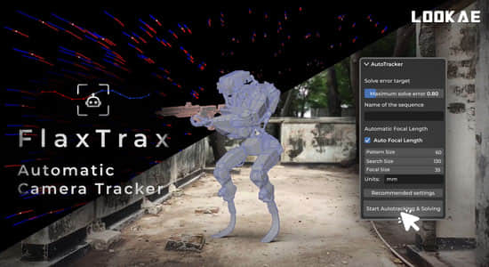三维摄像机跟踪反求Blender插件 Flaxtrax V1.7.0 – Automated Camera Tracking-精品资源站