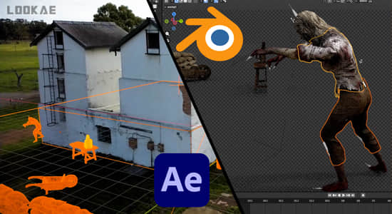 Blender/AE教程-实拍视频场景特效合成 Blender and After Effects VFX Masterclass-精品资源站