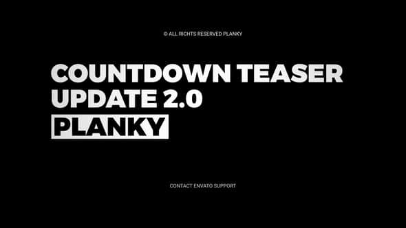 AE模板-激动人心倒计时动画片头 Countdown Teaser V2-精品资源站