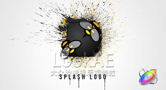 Motion 5 模板-飞溅水墨LOGO片头 Splash Logo 4482820-精品资源站