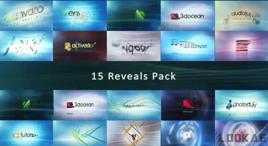 15组商务企业简洁明亮LOGO标志展示小片头动画AE模板 Corporate Logo Pack-精品资源站