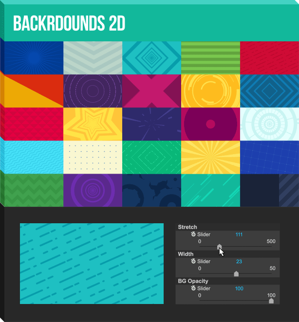 AE脚本-1850种超级豪华文字标题图形背景运动预设MG动画元素 V1.9.11 Win/Mac