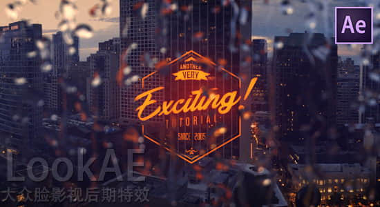 AK教程：在AE中制作玻璃水珠滑落动画特效  Realistic Rain Drop FX Tutorial-精品资源站
