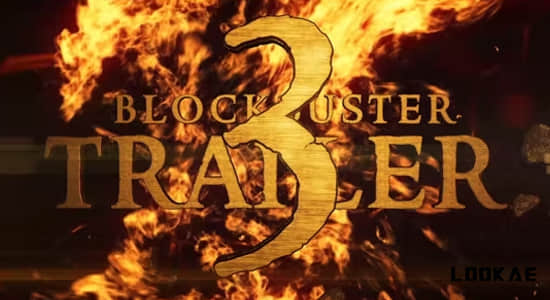 AE模板-史诗震撼三维文字标题电影大片开场预告片头动画Blockbuster Trailer 3-精品资源站