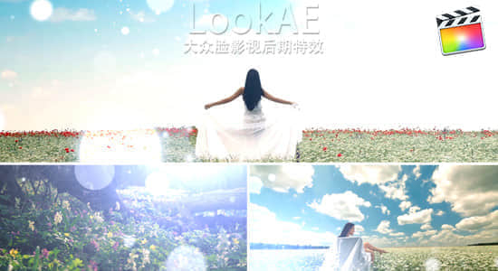 FCPX转场插件：唯美漂亮光斑粒子转场动画 TransLight-精品资源站