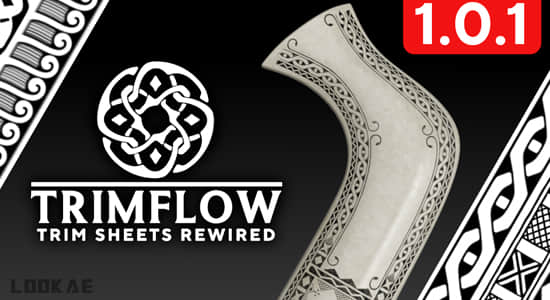 贴画纹理路径绘制Blender插件 Trimflow V1.0.1+使用教程-精品资源站