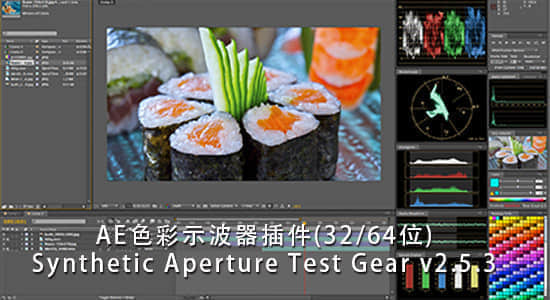 AE色彩示波器插件（Win版32/64位）Synthetic Aperture Test Gear v2.5.3-精品资源站