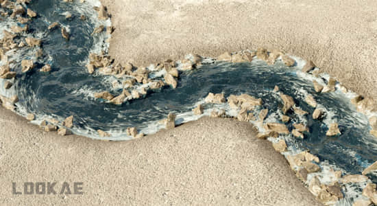 真实小溪河流生成Blender插件 Realtime River Generator-精品资源站