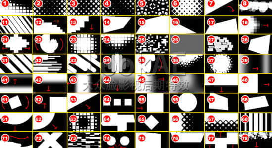 视频素材：100种4K转场遮罩动态素材 100 Transition pack 带透明通道-精品资源站