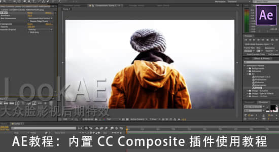 AE教程：内置 CC Composite（CC复合）插件使用教程-精品资源站