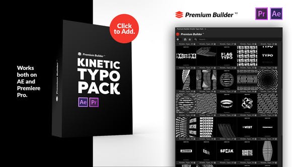 AE/PR脚本预设-130种酷炫创意文字标题动态排版预设 Kinetic Typography Pack-精品资源站