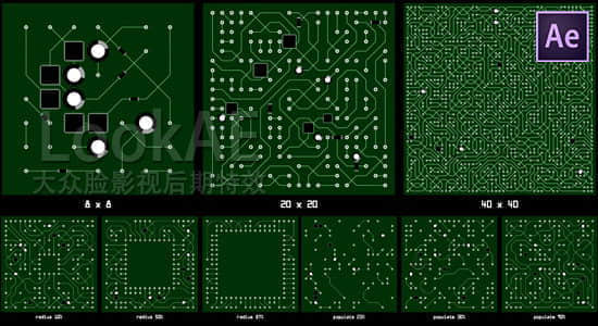 AE脚本：高科技电流电路板线路动画 Aescripts circuitFX 1.02 Win/Mac-精品资源站