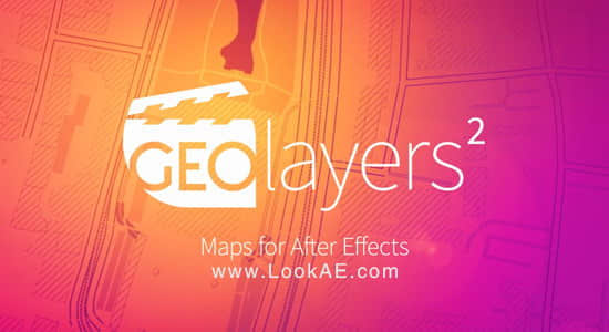 AE脚本：世界地图任意位置路径展示动画 Aescripts GEOlayers 2 + 使用教程-精品资源站