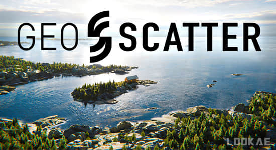 三维花草植物自然景观生成器Blender插件 Geo-Scatter 5.5.0-精品资源站