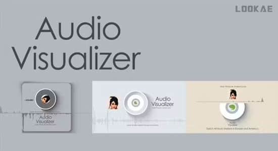 AE/PR模板-音乐播放界面音频可视化效果动画 Audio Visualizer V2-精品资源站
