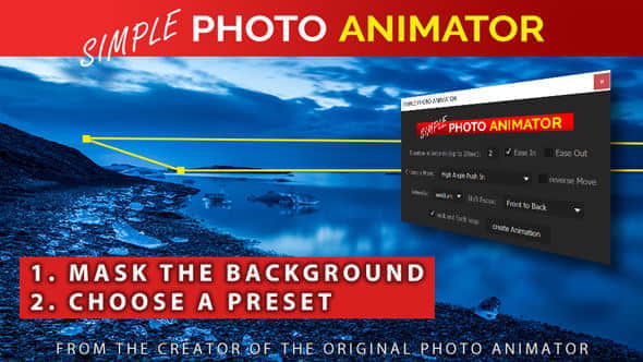 AE脚本+模板：平面图片转三维摄像机空间映射视频动画 Simple Photo Animator-精品资源站