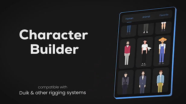 AE卡通人物绑定角色骨骼MG动画脚本 Aescripts Character Builder V1.2.5附使用教程