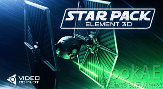 E3D 模型包：星球大战机器人飞船激光剑模型 Video Copilot Star Pack Model Pack-精品资源站