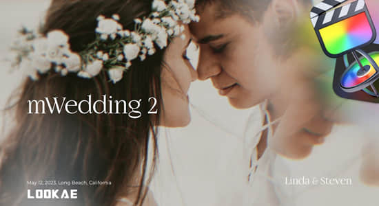 FCPX插件-婚礼视频剪辑字幕条标题特效转场工具包 mWedding 2-精品资源站