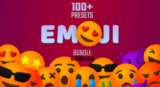 PR预设-110个社交聊天Emoji表情动画 Emoji Bundle Presets-精品资源站