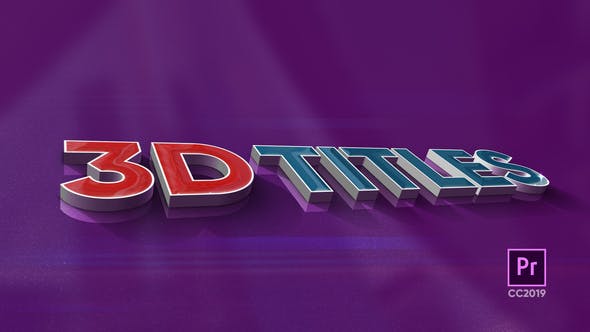 Premiere预设-18种三维立体文字标题PR预设 3D Titles-精品资源站