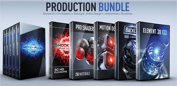 E3D V2 模型/材质/贴图/灯光包Video Copilot – Motion Design 2, Backlight, Pro Shaders 2 Mac/Win