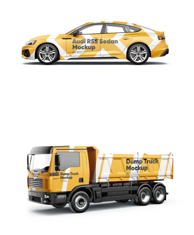 高级交通工具VI样机合集PSD模板