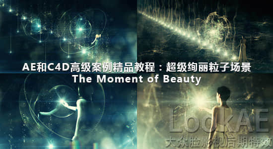 AE和C4D高级案例精品包装教程：超级绚丽粒子场景《The Moment of Beauty》-精品资源站