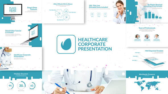 AE模板：医疗公司企业介绍宣传包装 Healthcare Corporate Presentation-精品资源站