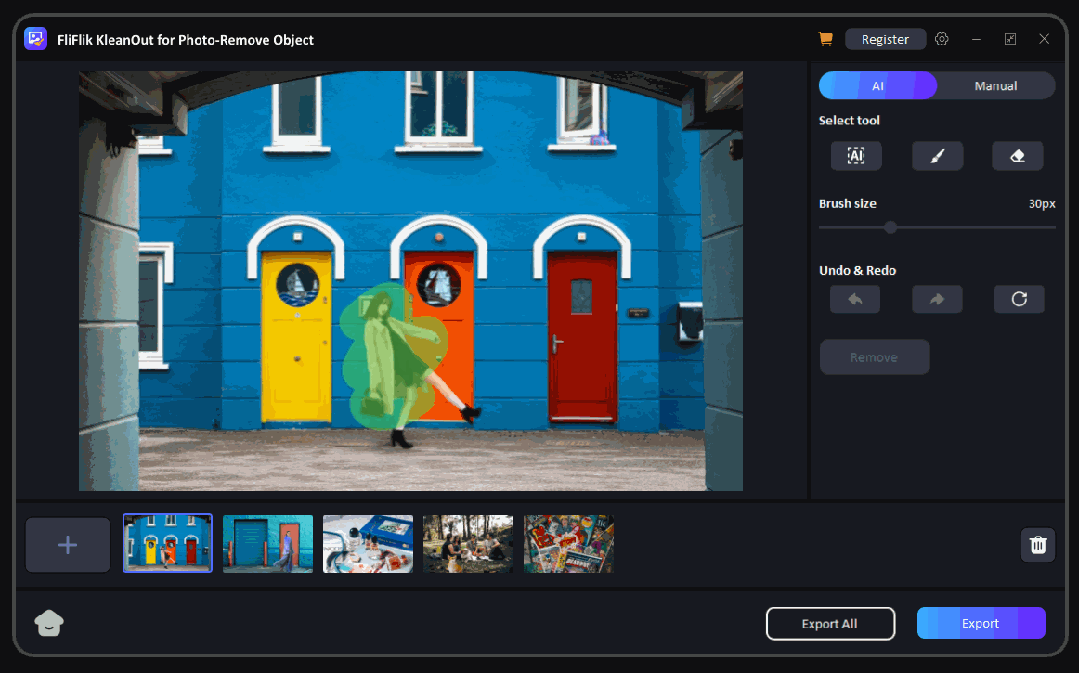 最强AI水印移除工具:FliFlik KleanOut for Photo V6.20 Win