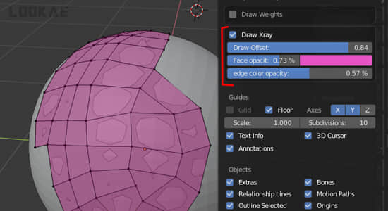 模型顶部网格绘制Blender插件 Draw Xray 3.0 With Snap+3.4 Without Snap-精品资源站